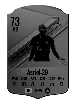 Asriel-29の選手カード