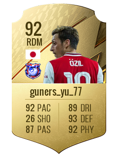 guners_yu_77の選手カード