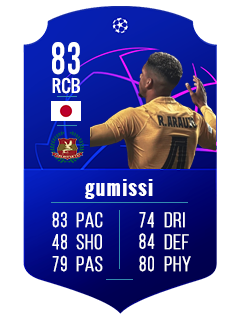 gumissiの選手カード