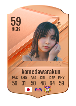 komedawarakunの選手カード