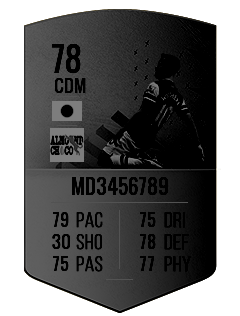 MD3456789の選手カード