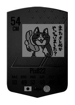 Pix822の選手カード