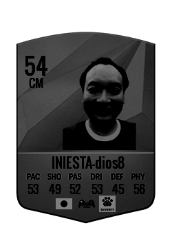 INIESTA-dios8の選手カード