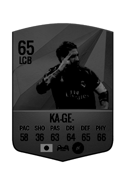 KA-GE-の選手カード