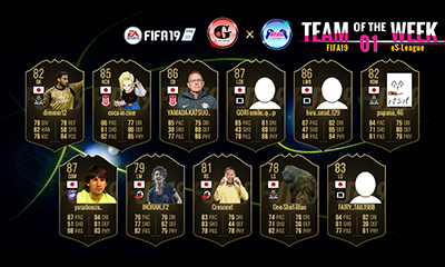 FIFA19 G&eS-League 1st TOTW01