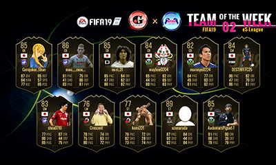 FIFA19 G&eS-League 1st TOTW02