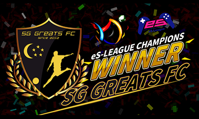 eS-League ASIA CHAMPIONS LEAGUE WINNER is SGG Greats FC  <br />
🏆<br />
!!!!!!! 