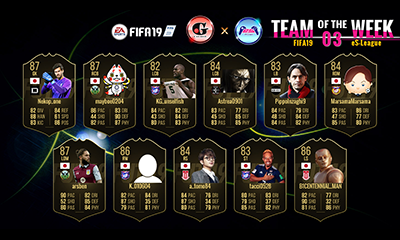 FIFA19 G&eS-League 1st TOTW03