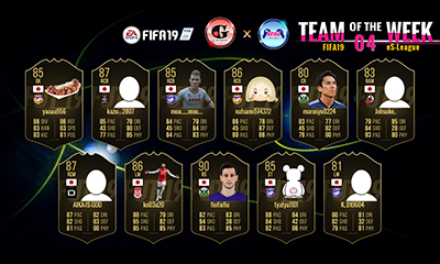 FIFA19 G&eS-League 1st TOTW04