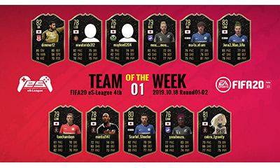 FIFA20 eS-League 4th TOTW01