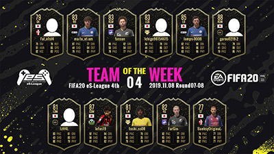 FIFA20 eS-League 4th TOTW04