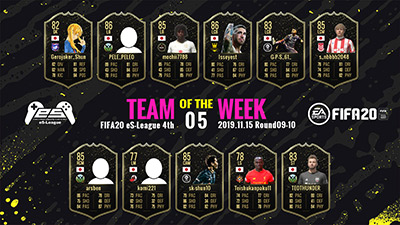 FIFA20 eS-League 4th TOTW05