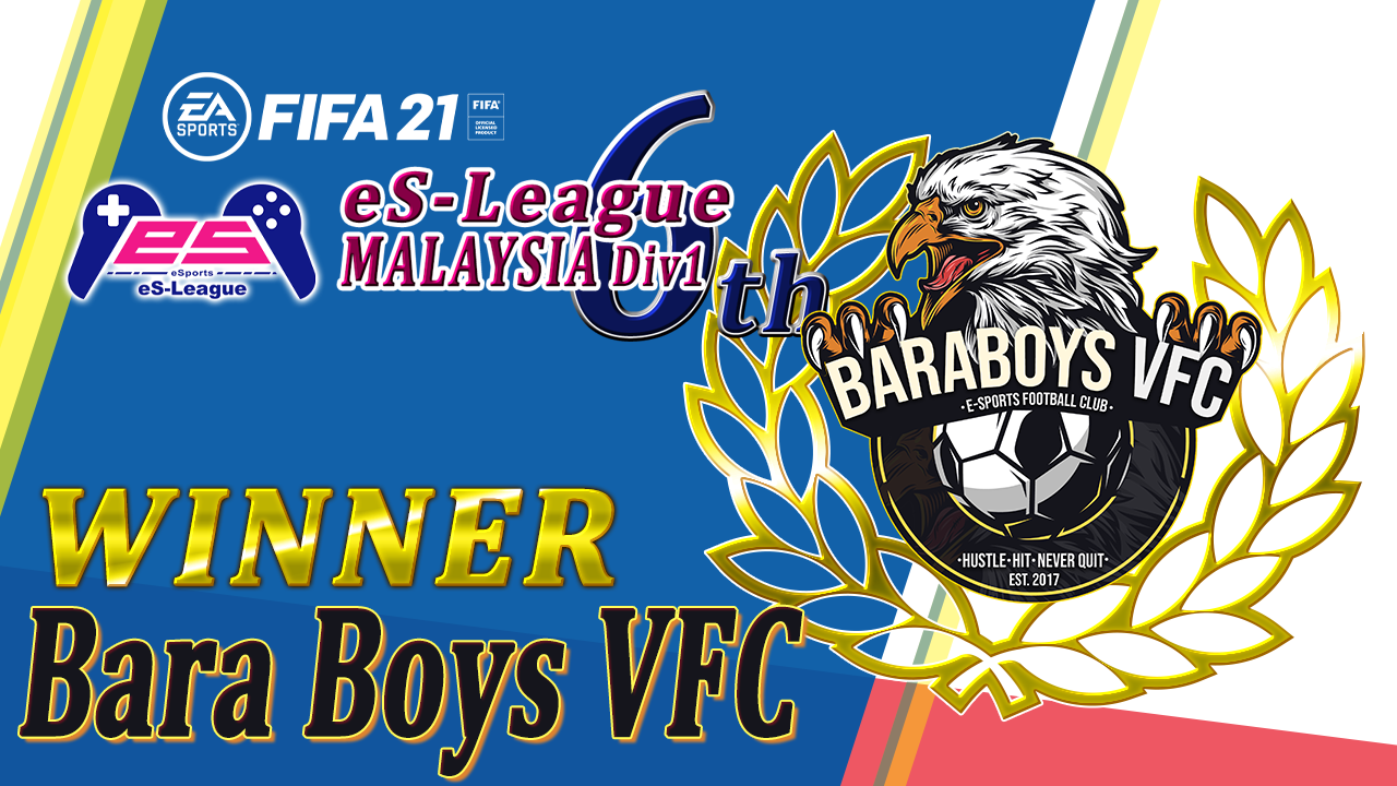 eS-League MALAYSIA Div.1 season 6 Winner!!