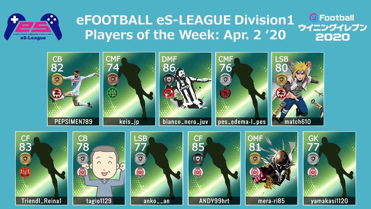 eFOOTBALL eS-LEAGUE 5th Division1 Players Of The Week 07