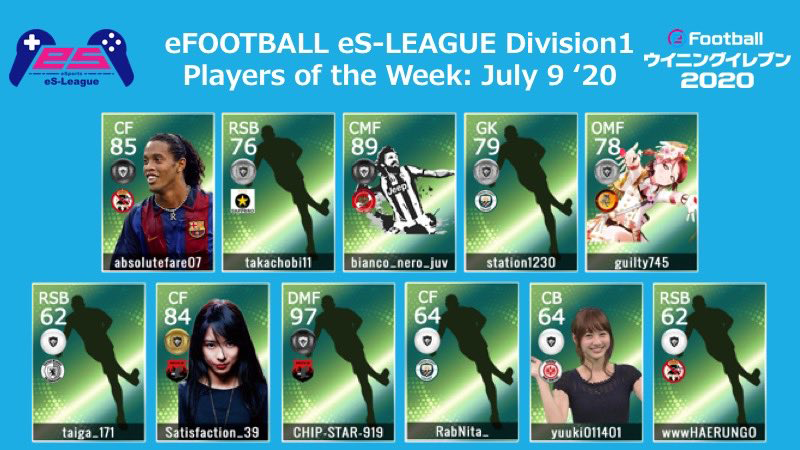 eFOOTBALL eS-LEAGUE 6th Division1 Players Of The Week 05