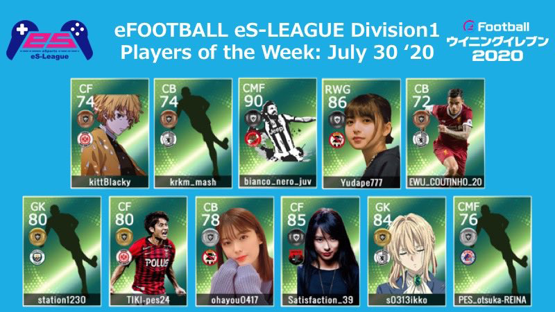 eFOOTBALL eS-LEAGUE 6th Division1 Players Of The Week 08
