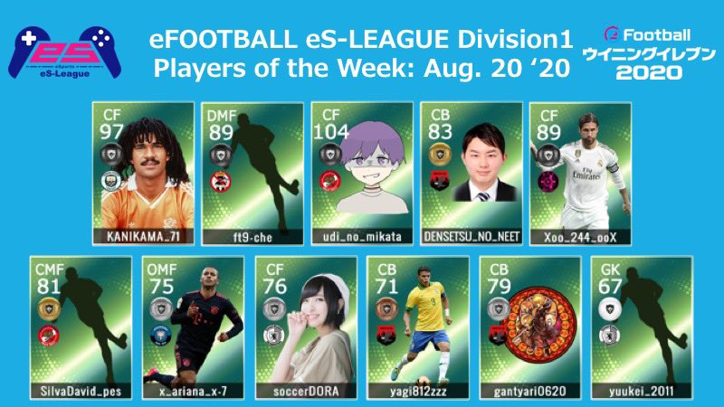 eFOOTBALL eS-LEAGUE 6th Division1 Players Of The Week 11