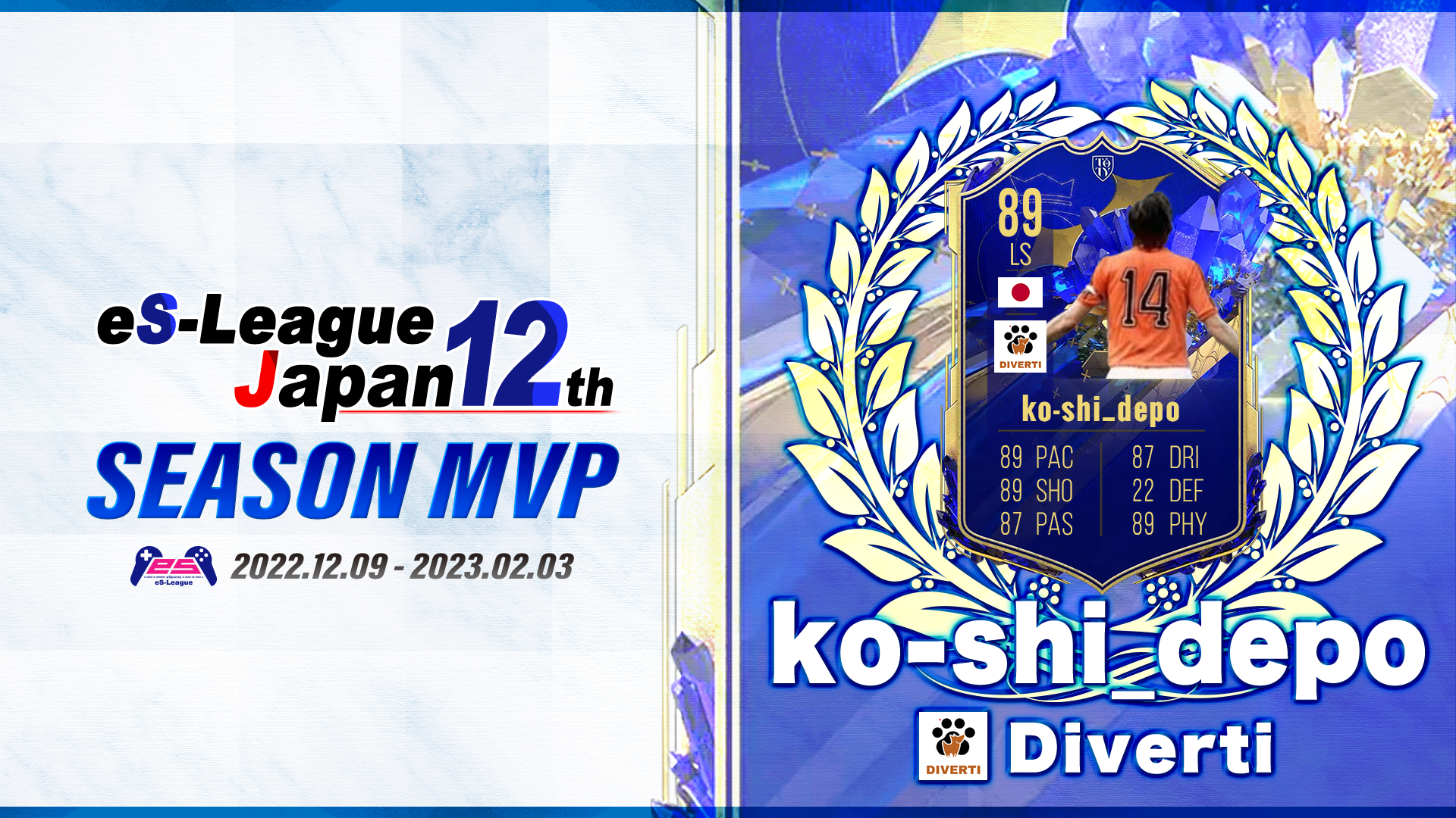 【MVP】FIFA23 eS-League JAPAN 12th 2部